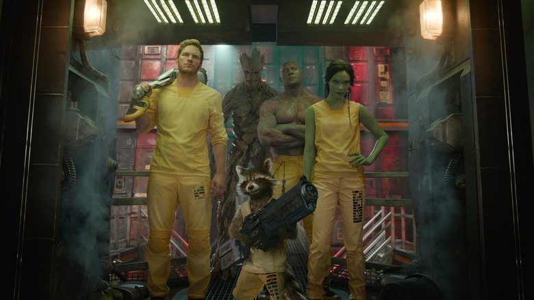 Guardians of the Galaxy posing