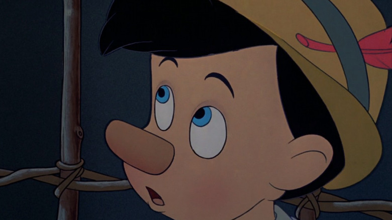 Pinocchio looking concerned