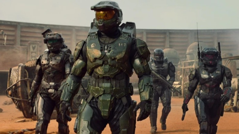 Master Chief with other Spartan soldiers