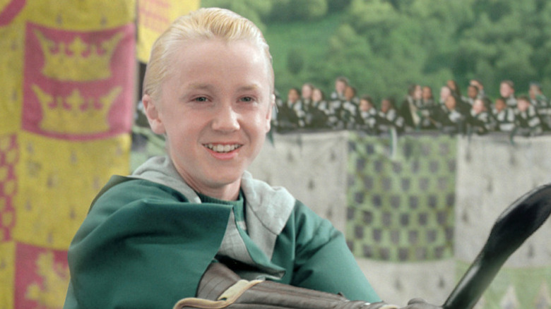 Draco Malfoy smiling