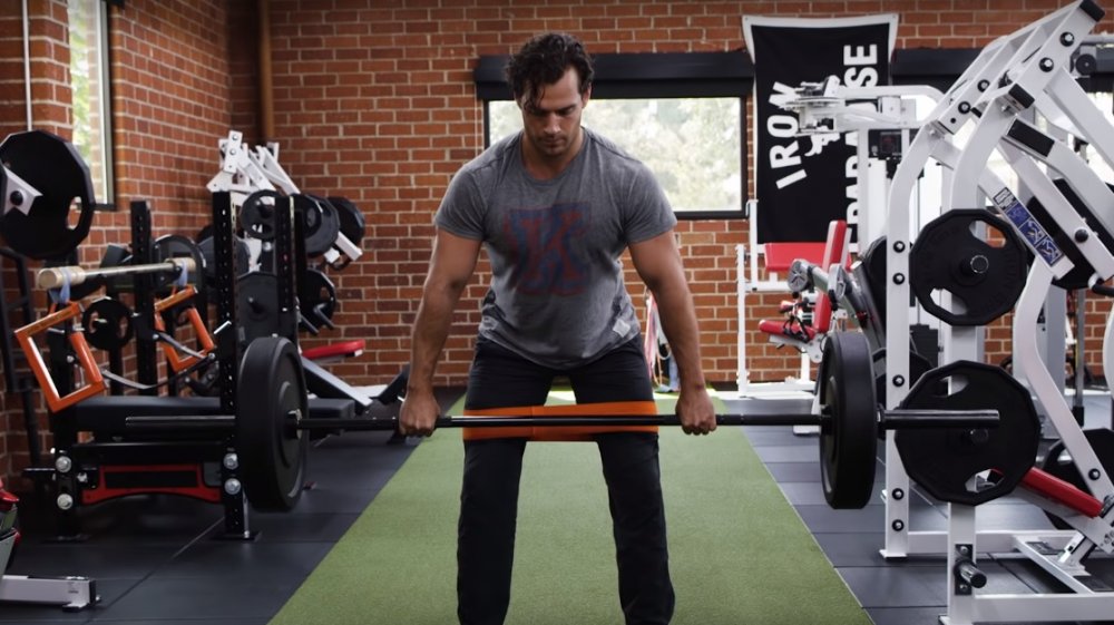 Henry Cavill Romanian deadlift