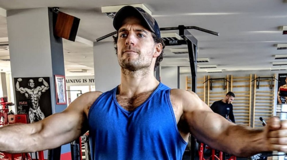 Henry Cavill training