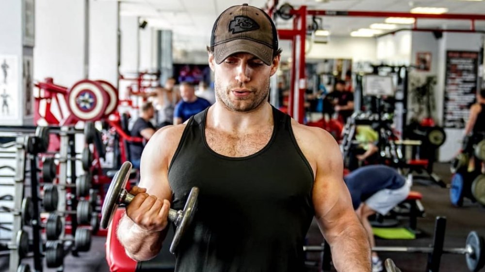 Henry Cavill training