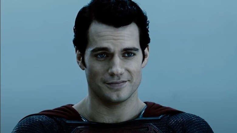 Superman smiles in holding cell