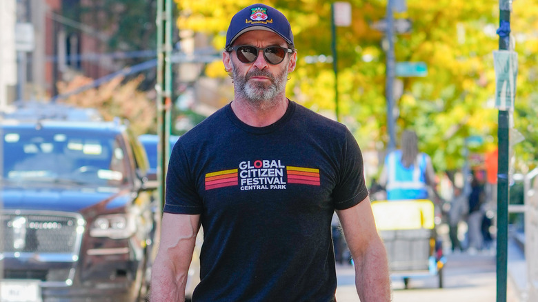 Hugh Jackman wearing a hat