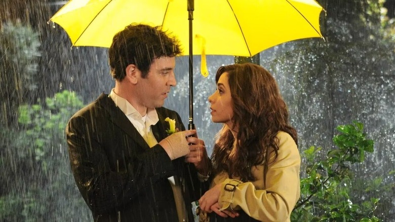 Ted and Tracy in the rain 