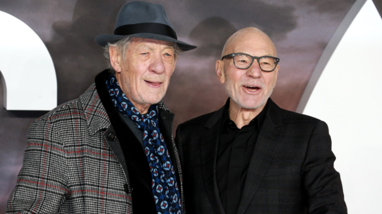 McKellen and Stewart posing together