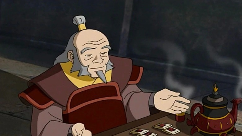 Uncle Iroh sitting down