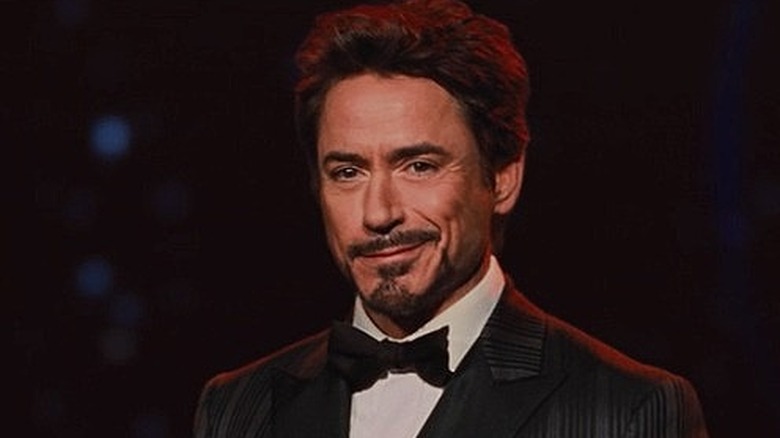 Tony Stark smirking