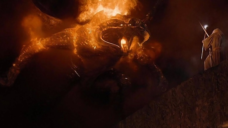 Gandalf confronts a Balrog