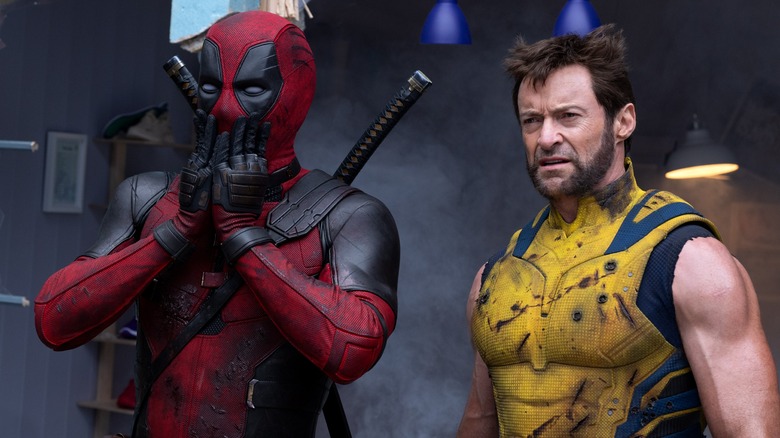 Deadpool and Wolverine looking shocked
