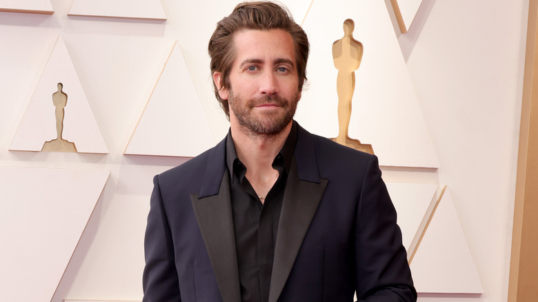 Jake Gyllenhaal black suit