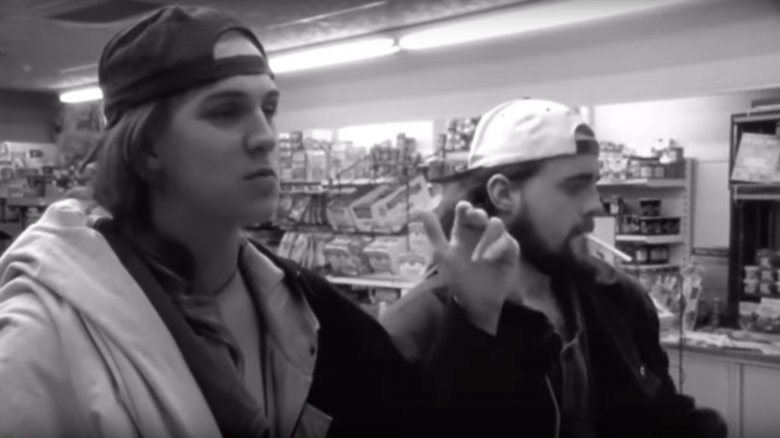 Jason Mewes and Kevin Smith in Clerks