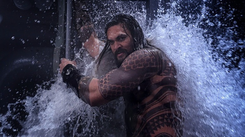 Aquaman holding back water