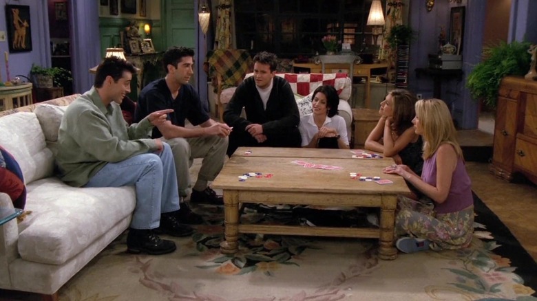 Matthew Perry, Courteney Cox, David Schwimmer, Lisa Kudrow, Matt LeBlanc, and Jennifer Aniston on Friends