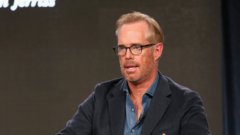 Joe Buck gives a talk