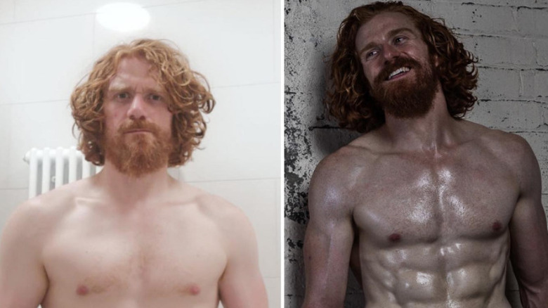 Paul Bullion workout before and after