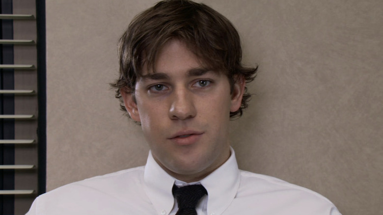 Jim Halpert addressing the camera crew