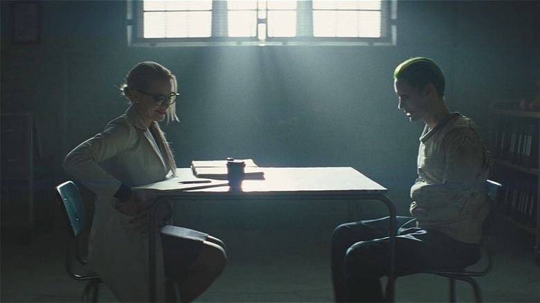 Dr. Harleen Quinzel talks with the Joker 