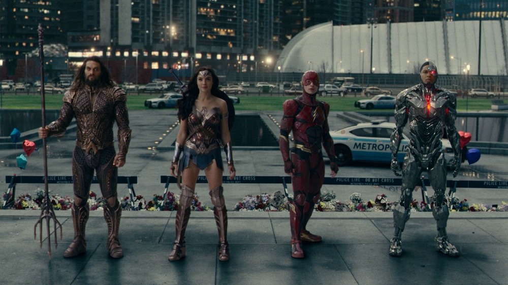 Justice League posing