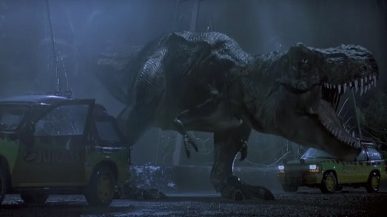 T-Rex in Jurassic Park