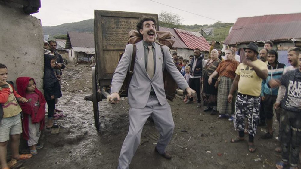 Sascha Baron Cohen as Borat Sagdiyev in Borat Subsequent Moviefilm