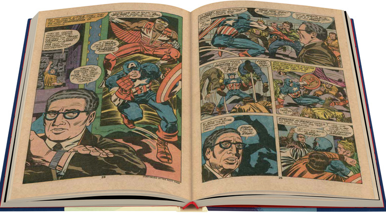 Captain America book pages