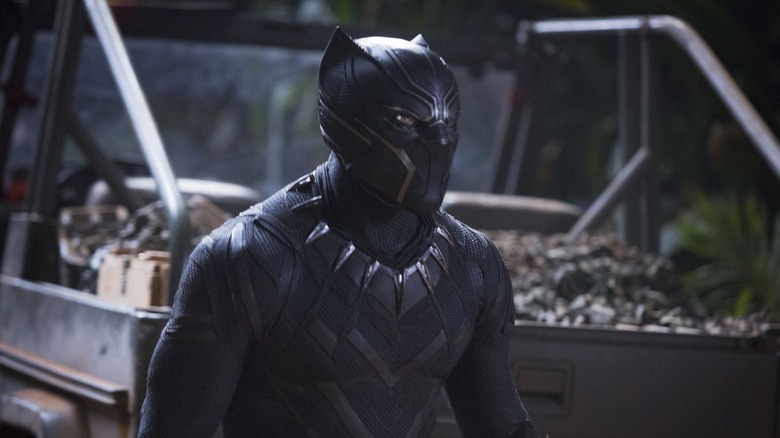 Chadwick Boseman as Black Panther in Black Panther