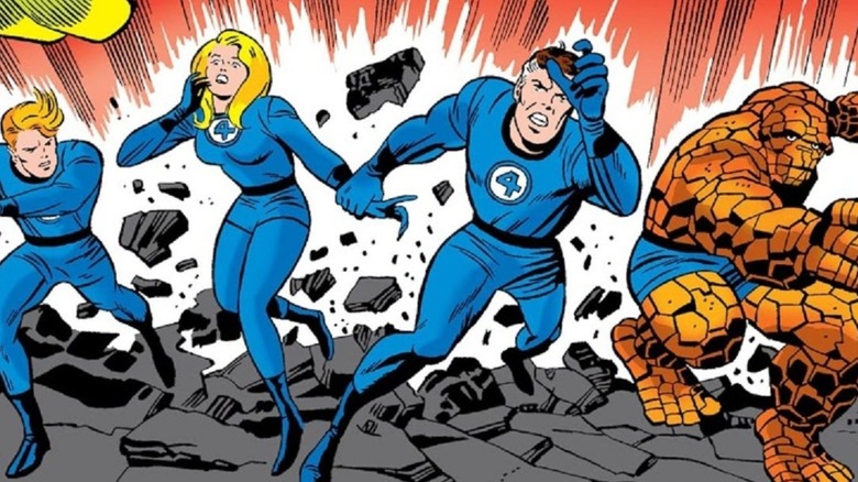 The comic book incarnation of the Fantastic Four