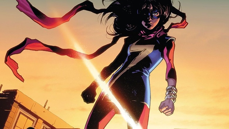 The comic book incarnation of Ms. Marvel