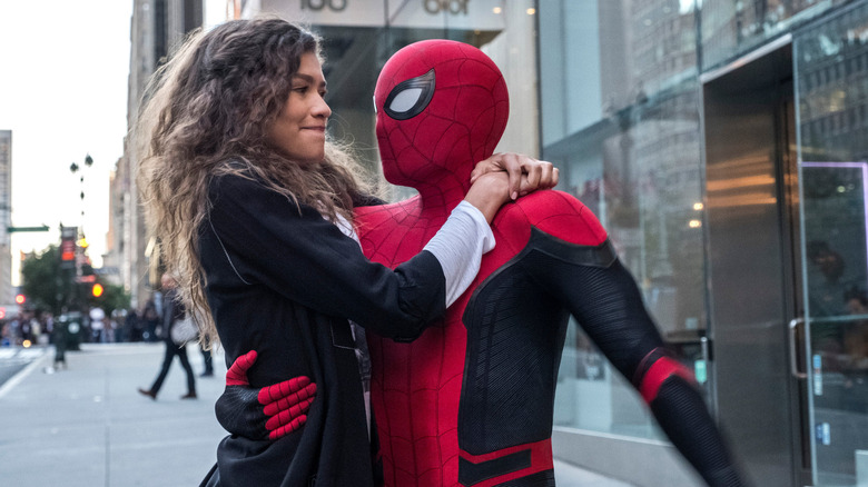 Zendaya and Tom Holland in Spider-Man: Far from Home