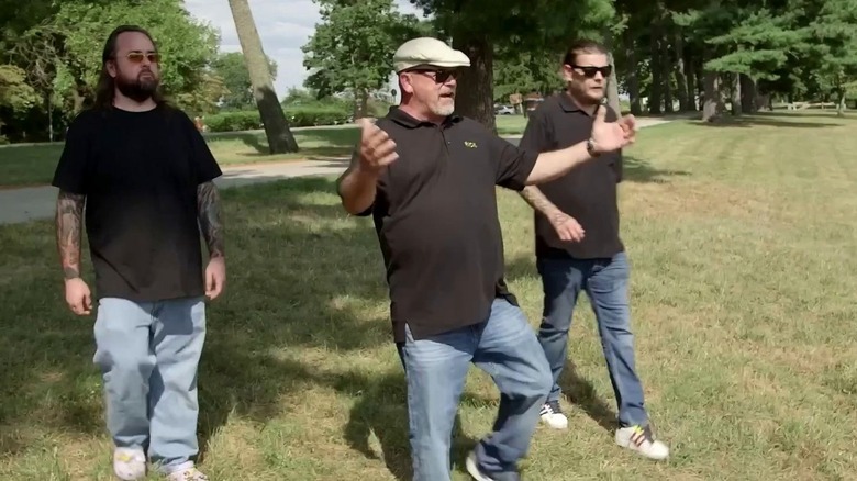 The Pawn Stars cast at the park