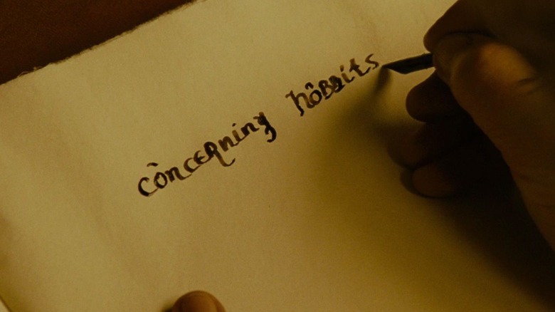 Bilbo writes his story