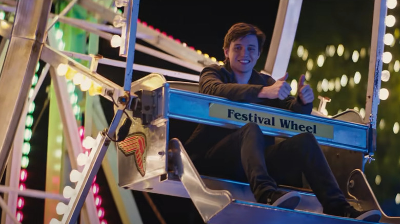 Simon on a ferris wheel