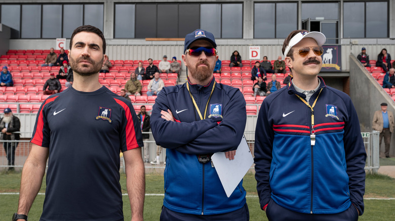 Roy, Beard, and Ted standing next to each other