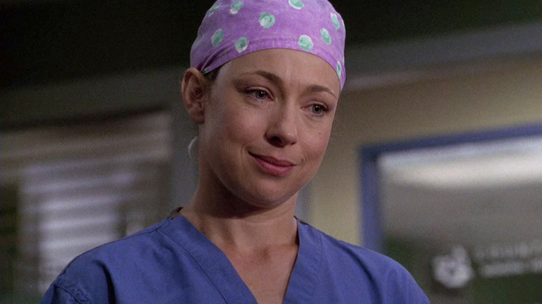 Elizabeth Corday wearing scrubs