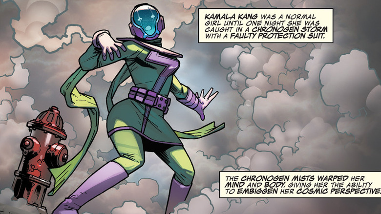 Kamala Kang exposed to the Chronogen mist