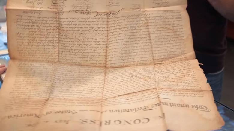 Pawn Stars copy of Declaration of Independence