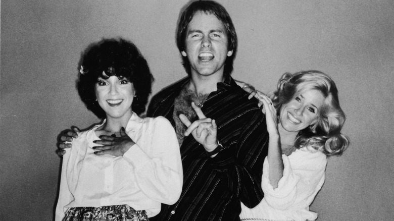 Suzanne Somers John Ritter and Joyce DeWitt smiling 