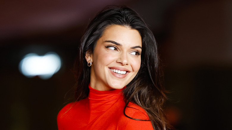 Kendall Jenner in red dress