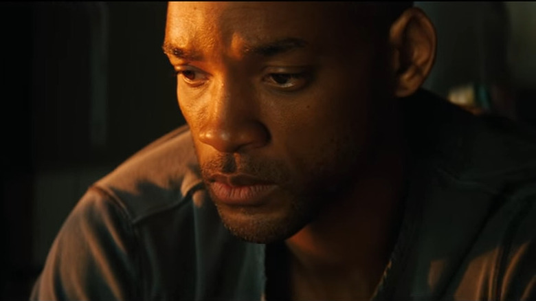 Will Smith contemplating life in I am Legend