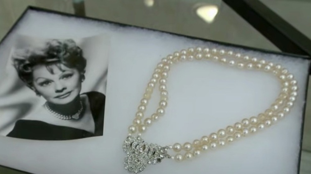 Lucille Ball photo and necklace