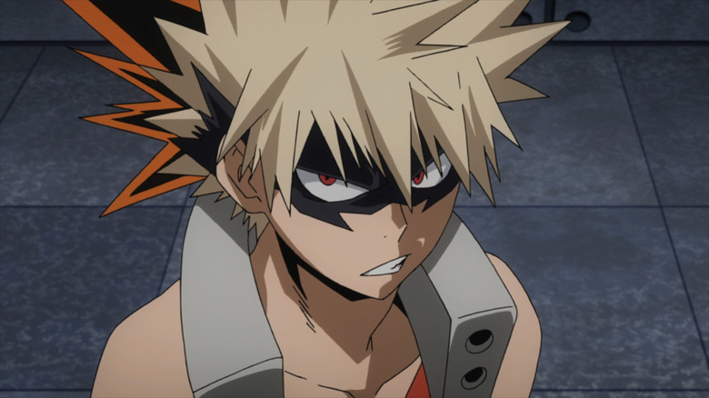 Katsuki Bakugo looks angry