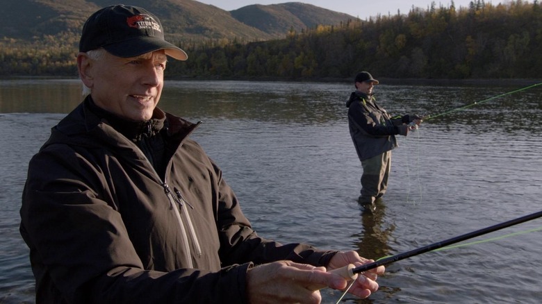 Leroy Jethro Gibbs fishing in his final NCIS episode