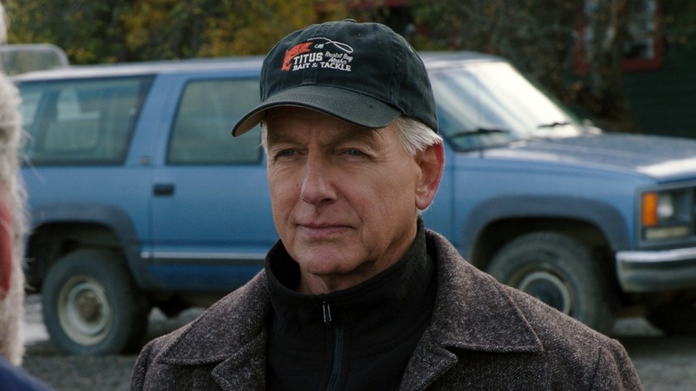 Leroy Jethro Gibbs wearing a fishing cap in NCIS