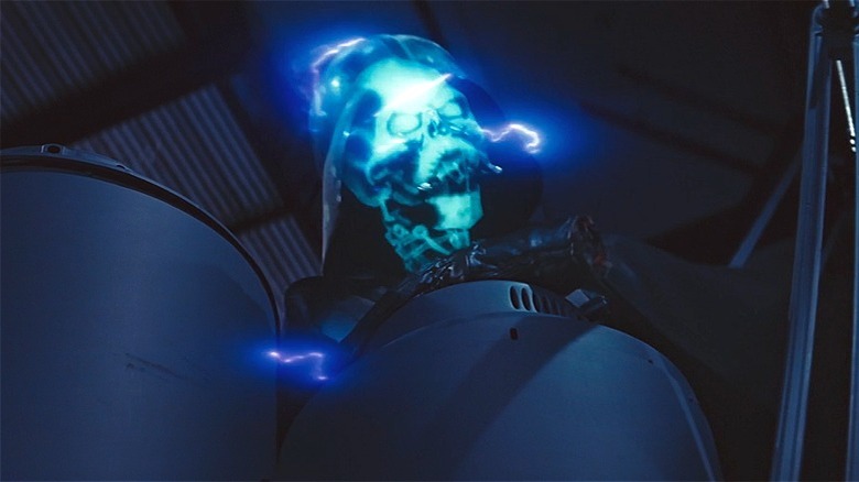 Darth Vader electrocuted by Force Lightning 