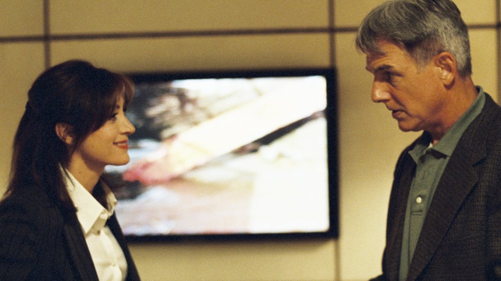 Mark Harmon as Agent Gibbs and Sasha Alexander as Caitlin Todd in NCIS