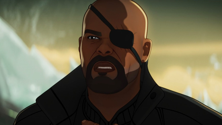 Nick Fury talking