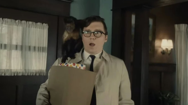 Paul Dano looking surprised in The Fabelmans