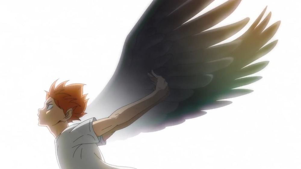 Haikyuu Shoyo Hinata about to fly 